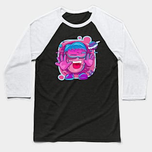 cute illustration of digital world Baseball T-Shirt